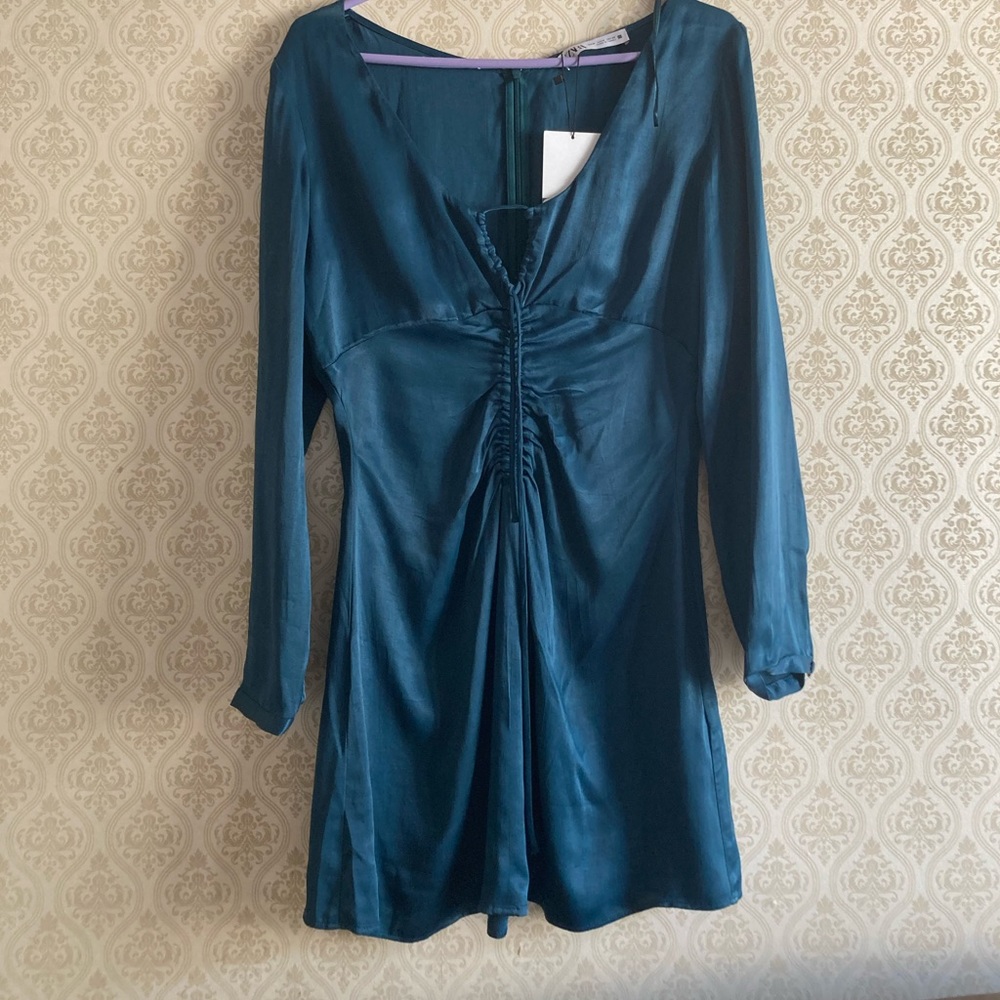 ZARA Satin Dress - Picture 3 of 6